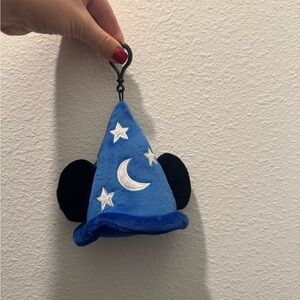 Sorcerer Mickey Plush Keychain with Reusable Bag Inside